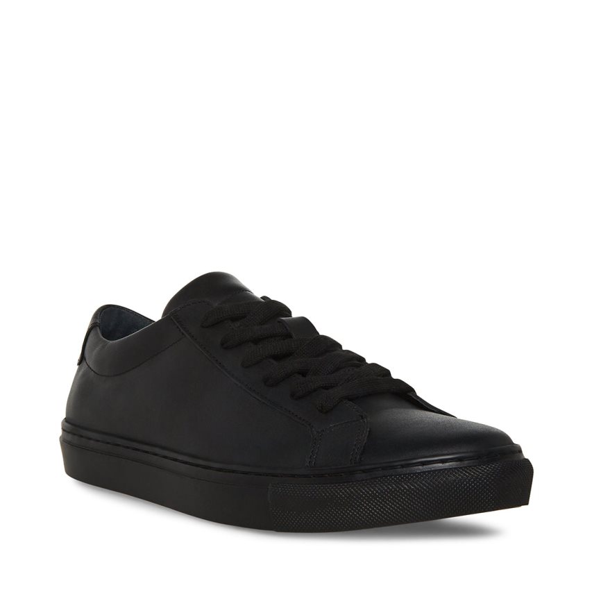 Black Steve Madden Bolo Men's Sneakers | PH 9186ABJ